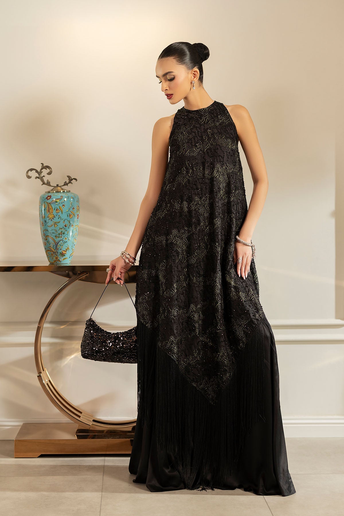 Erum Khan | Elan Formals |Shadow Muse - Formal Dress - available at Maria Faisal in UK and USA.