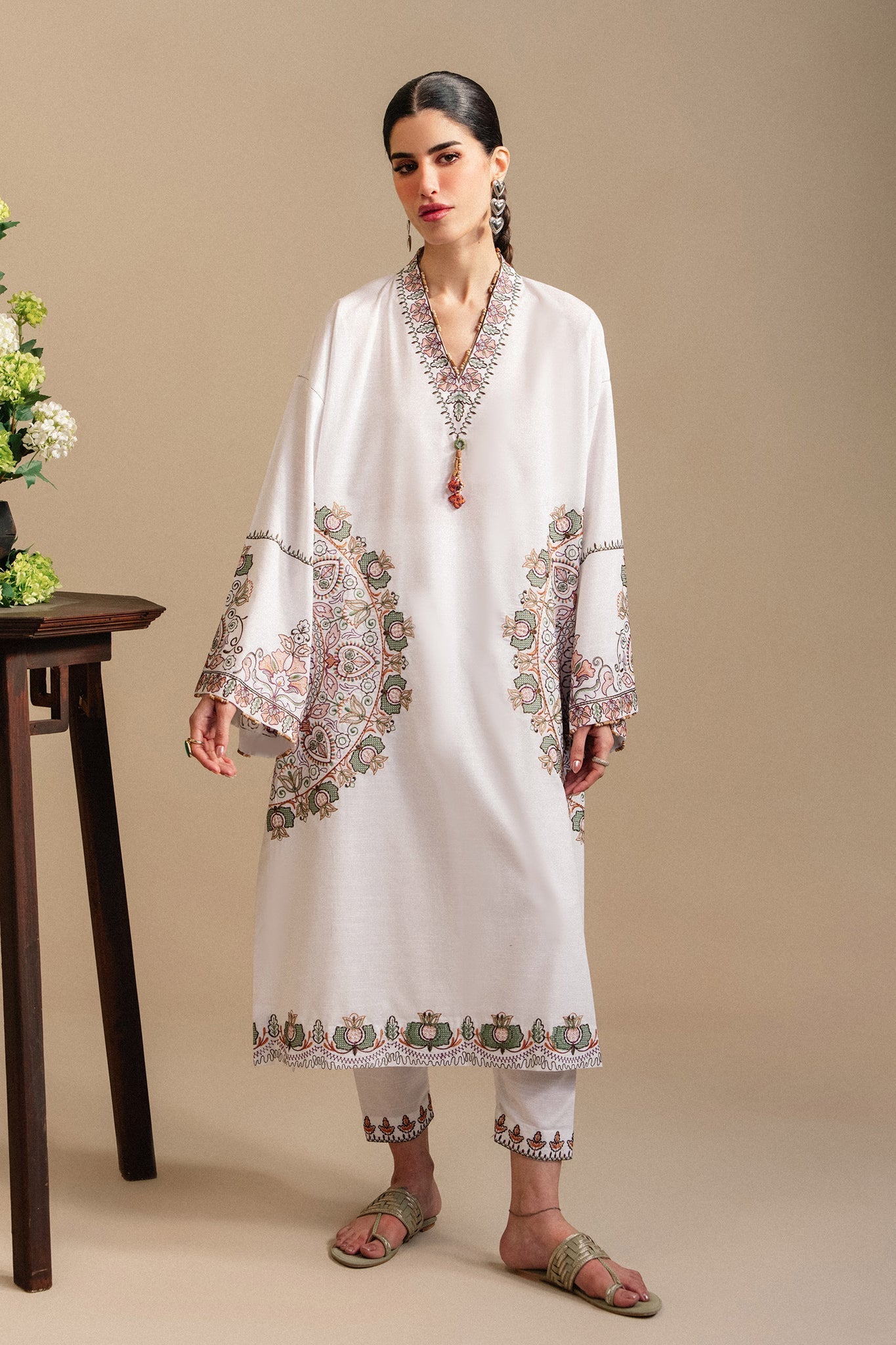 Elan | Winter Basics 25 | EIRA (ERW-21567) - Casual Dress - available at Maria Faisal in UK and USA.