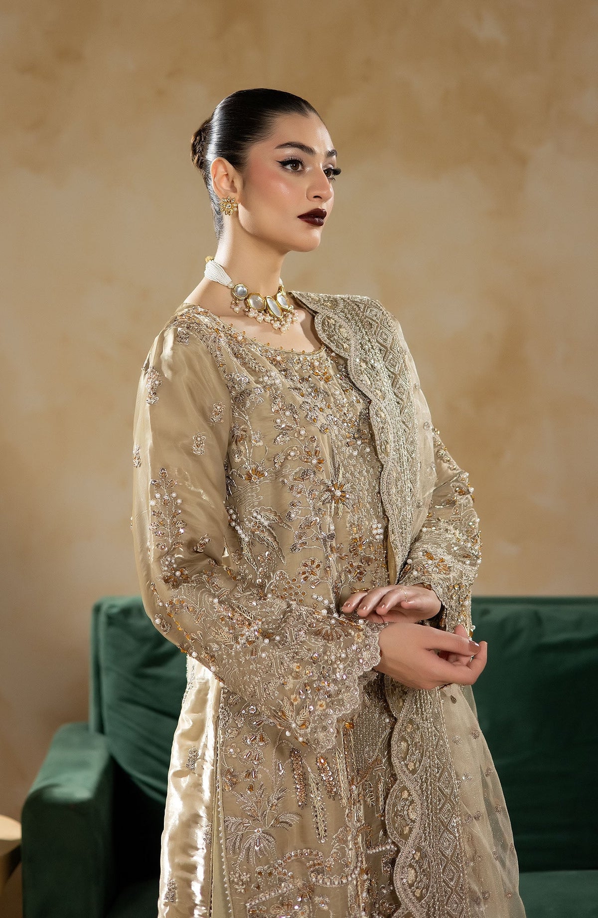 Imrozia Premium | Aurelia Formals 26 | JF-39 B Elara - Formal Dress - available at Maria Faisal in UK and USA.