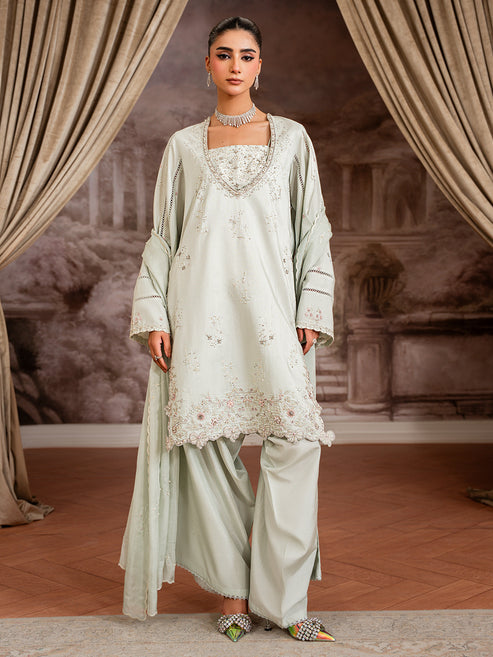 Epoque | Elysia Luxury Pret | Elara - Luxury Dress - available at Maria Faisal in UK and USA.