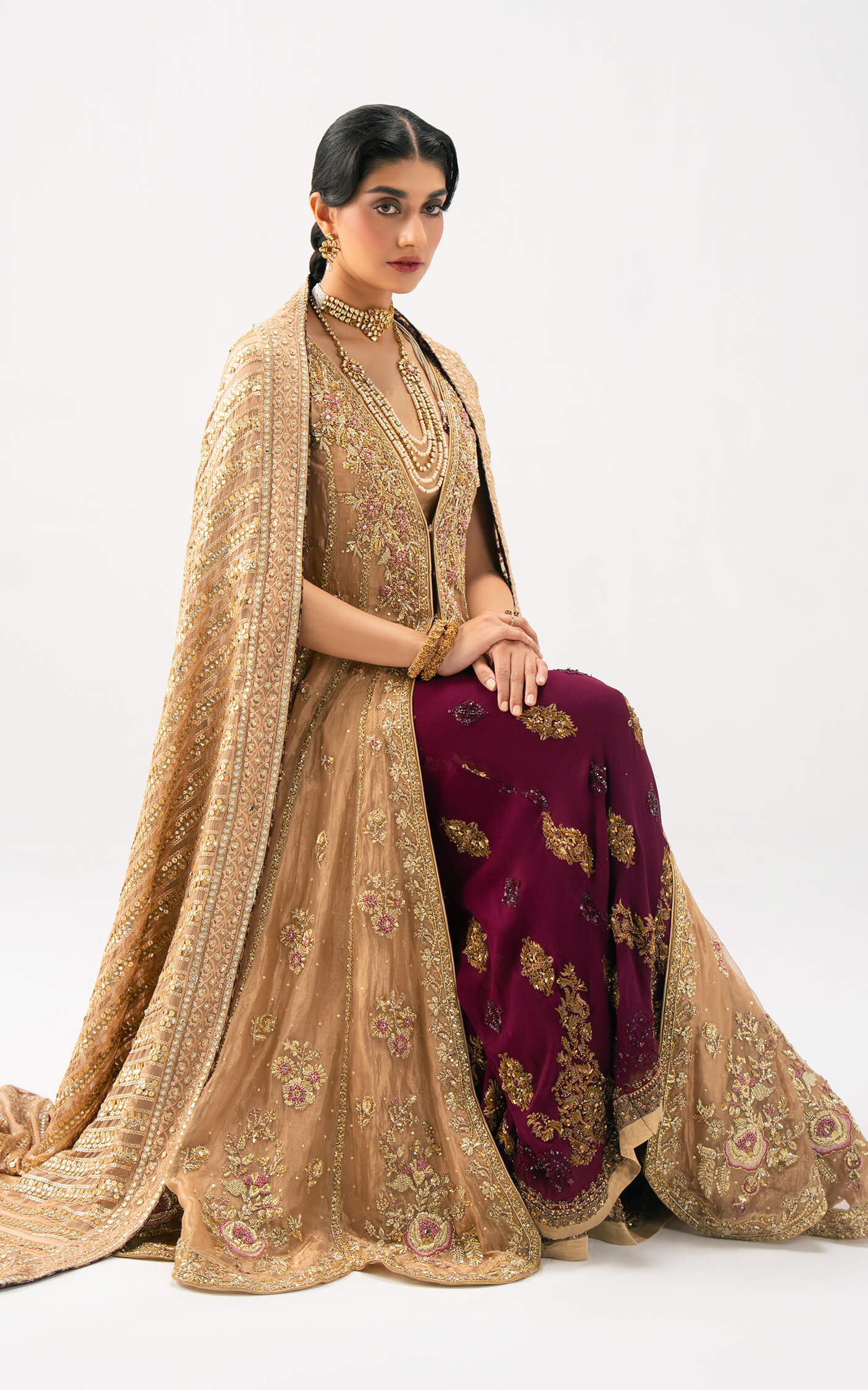 Asifa and Nabeel | Lyle Luxury Formals 25 | Elara Bridal Ensemble - Ladies Clothes - Maria Faisal