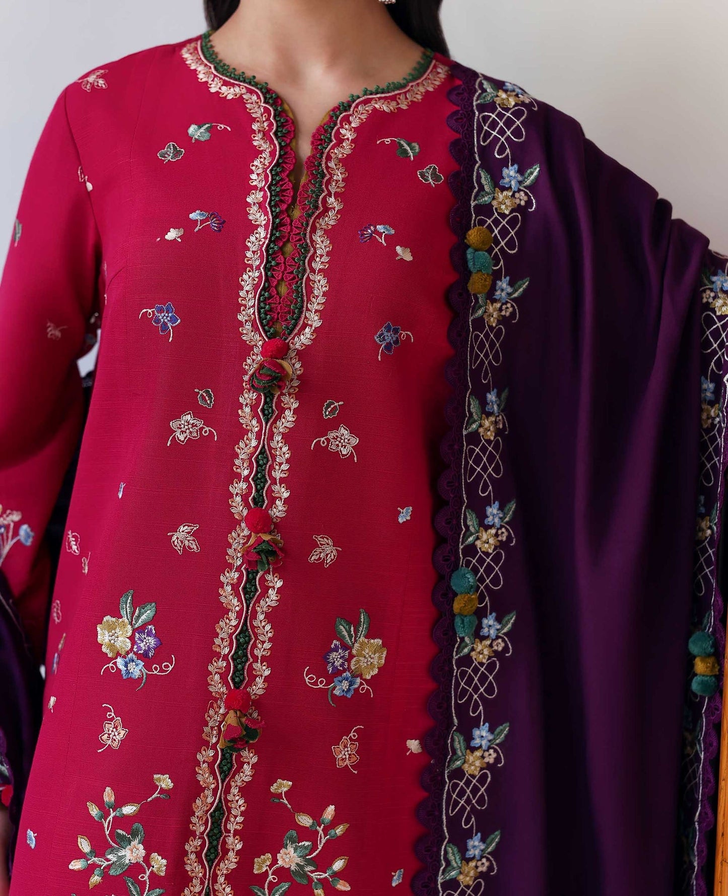 Elaria – authentic Pakistani dress from the Amaris Luxury Shawl 25 collection for women in the UK