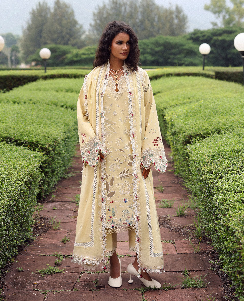 Republic Womenswear | Lilas Lawn 26 | Elaris - Luxury Dress - available at Maria Faisal in UK and USA.