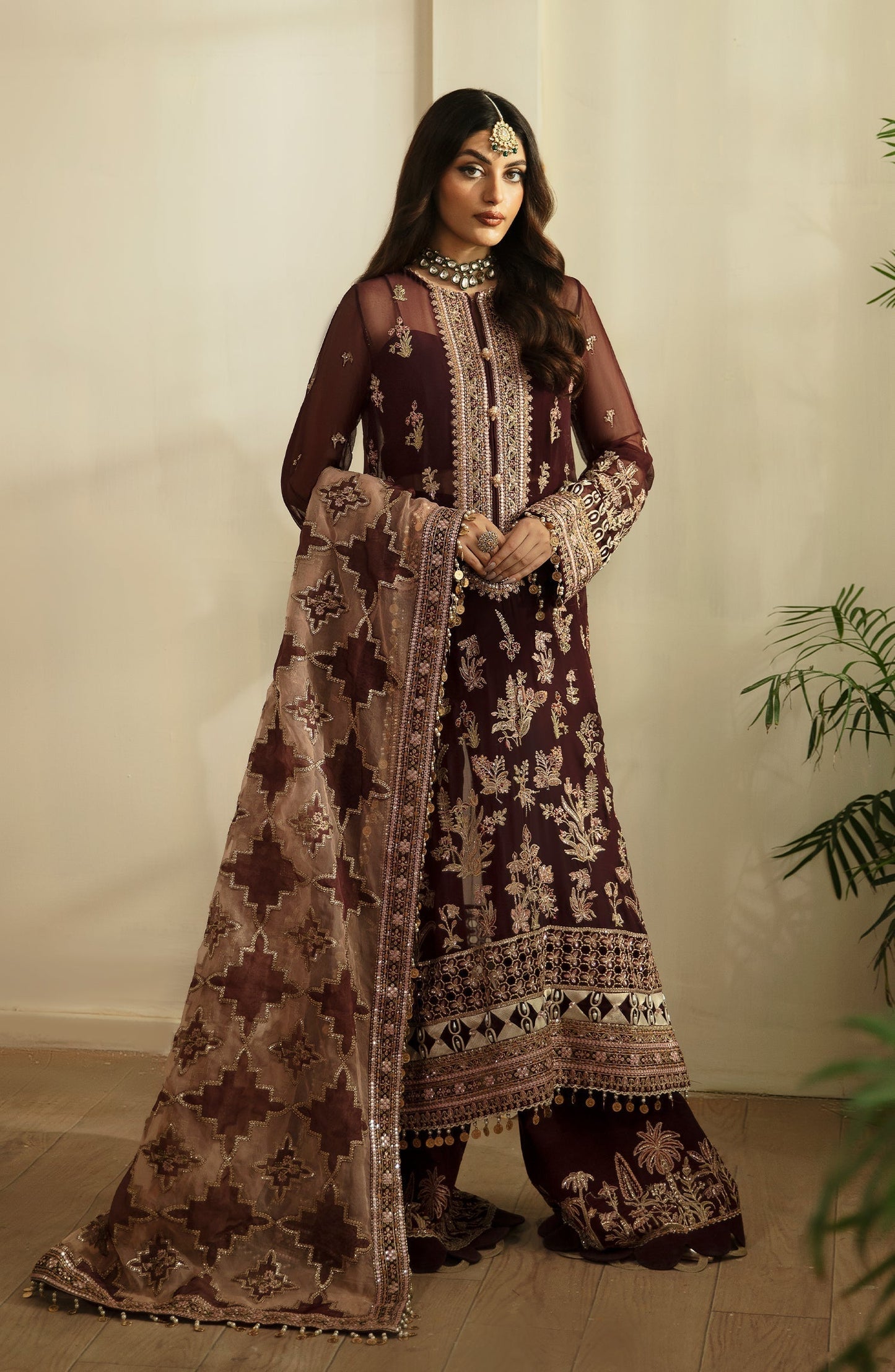 Eleshia | Zarin Wedding Formals 24 |  ZAIBA - Designer Dress with Intricate embroidery and embellishments. Shop elegent wedding dress at Maria Faisal.