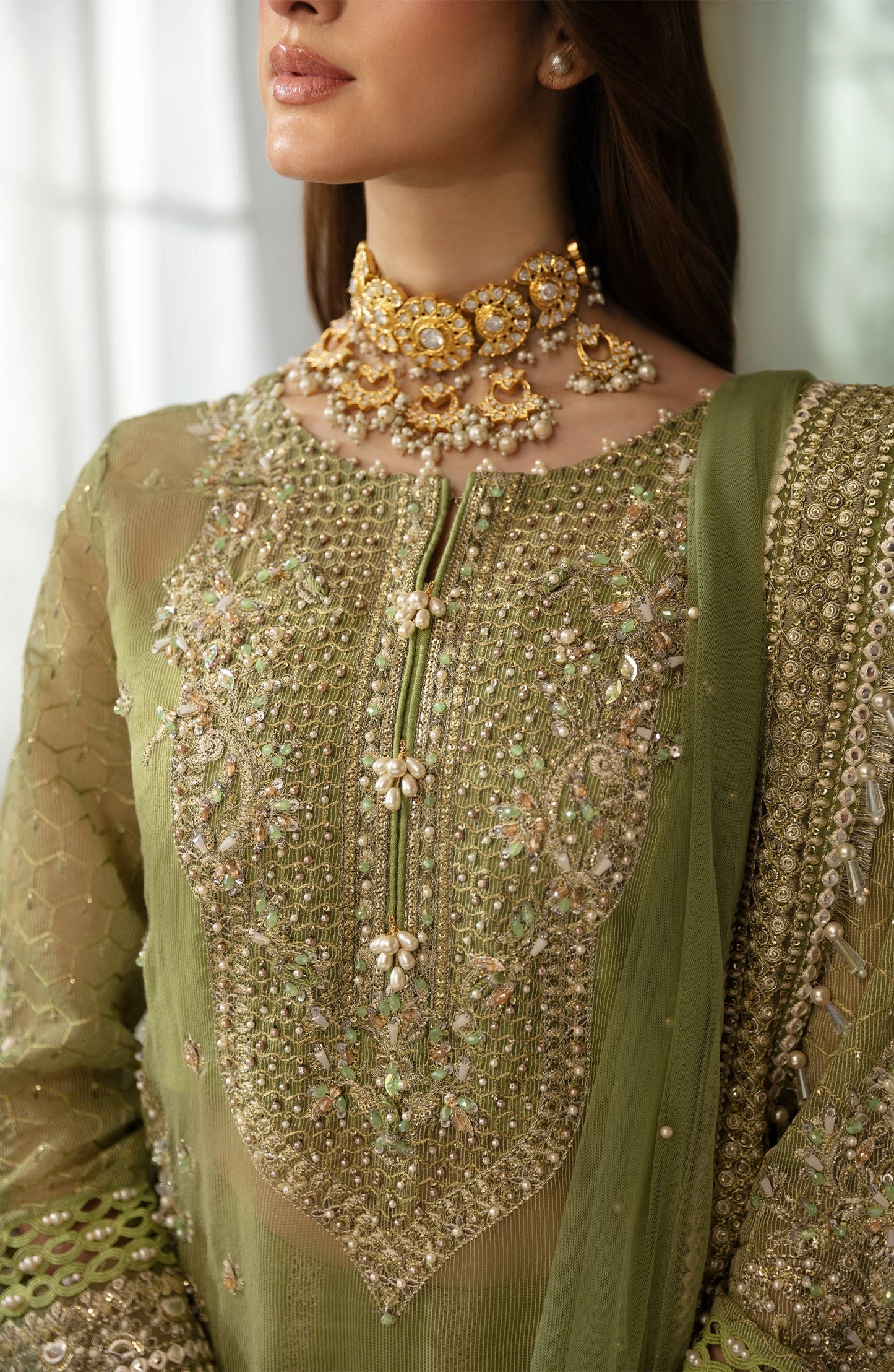 Eleshia | Zarin Wedding Formals 24 |  JASMINE - Designer Dress with Intricate embroidery and embellishments. Shop elegent wedding dress at Maria Faisal.