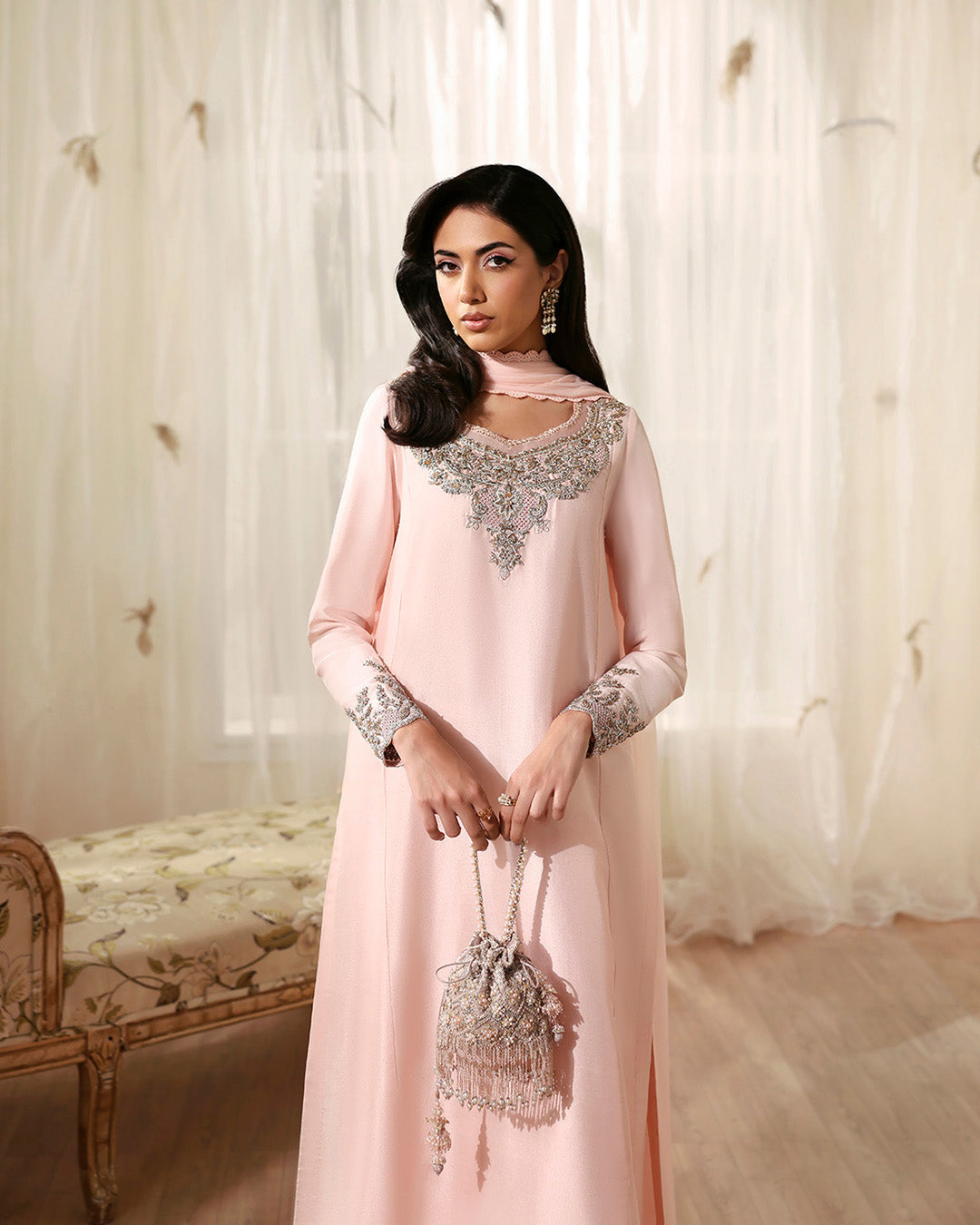 Faiza Saqlain | Freya Luxury Pret | Eleya - Formal Dress - available at Maria Faisal in UK and USA.