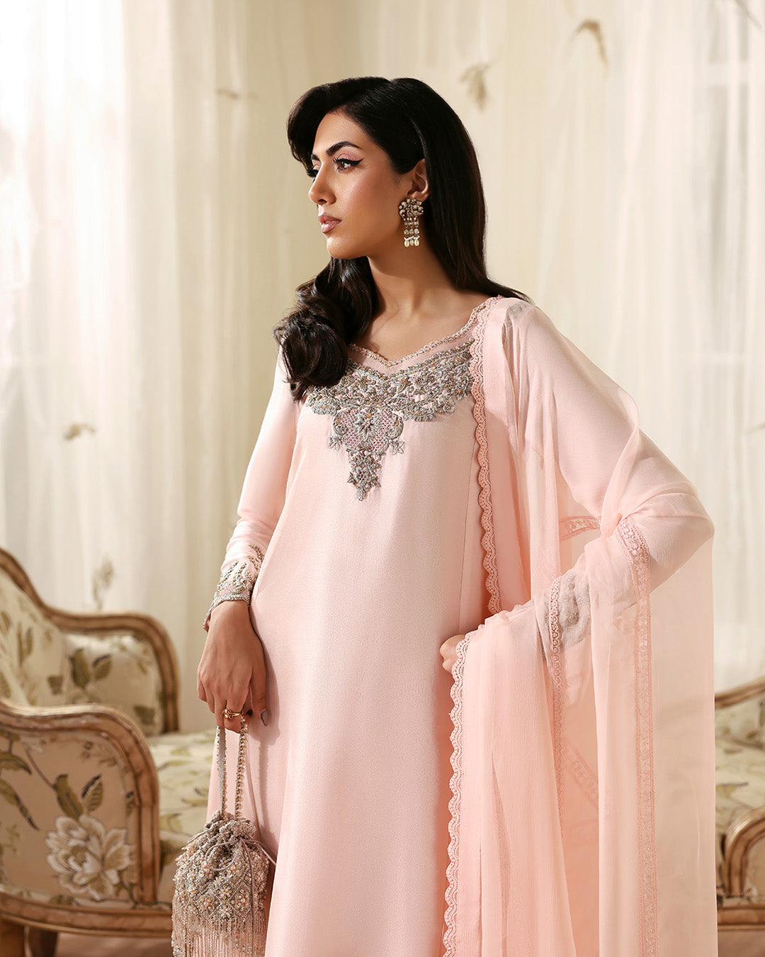 Faiza Saqlain | Freya Luxury Pret | Eleya - Formal Dress - available at Maria Faisal in UK and USA.