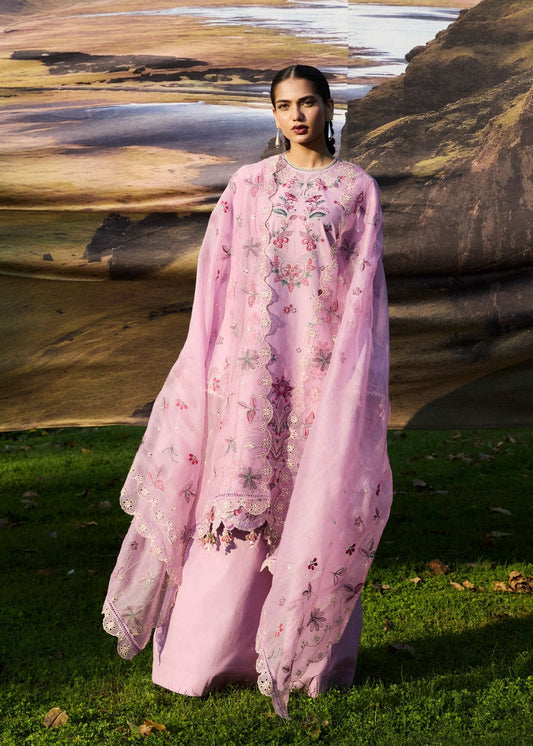 Hussain Rehar | Zan SS26 | Elfa - Luxury Dress - available at Maria Faisal in UK and USA.
