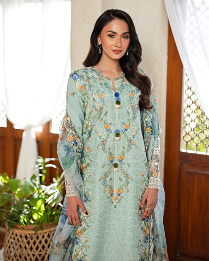 Mushq | Astoria Lawn 26 | Elif - Luxury Dress - available at Maria Faisal in UK and USA.