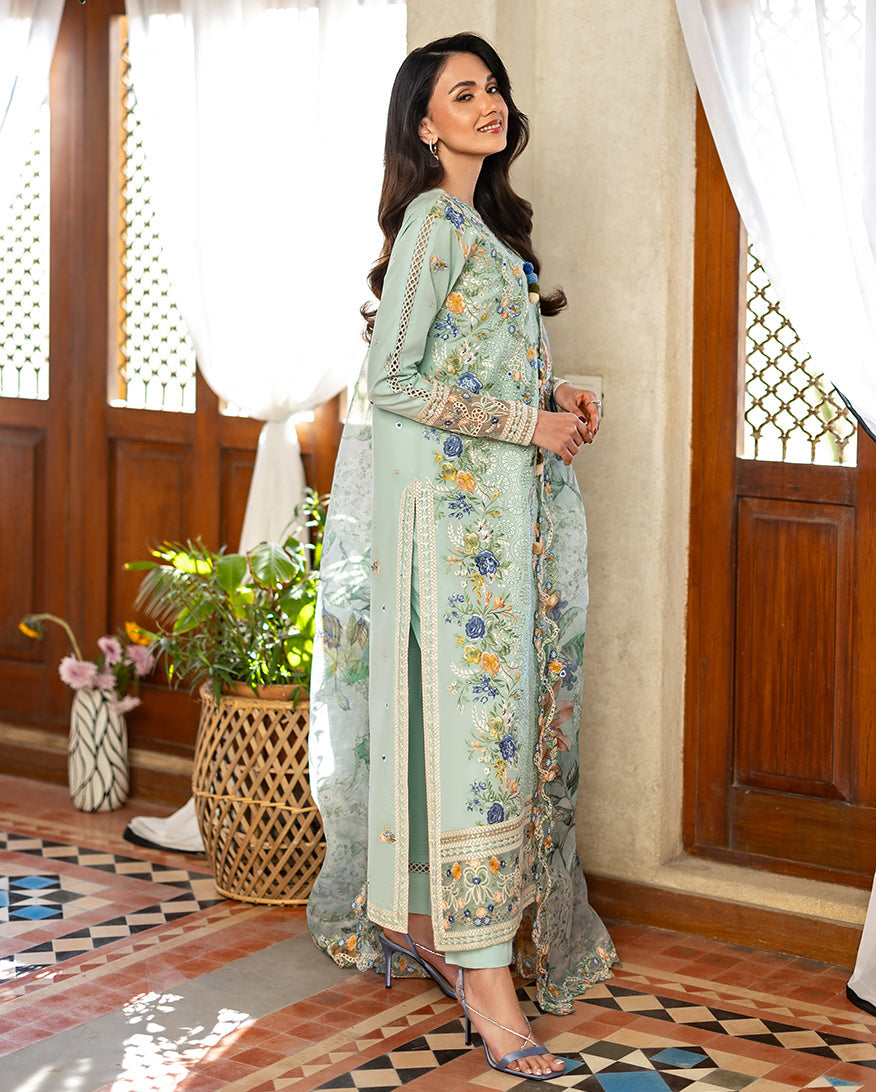 Mushq | Astoria Lawn 26 | Elif - Luxury Dress - available at Maria Faisal in UK and USA.