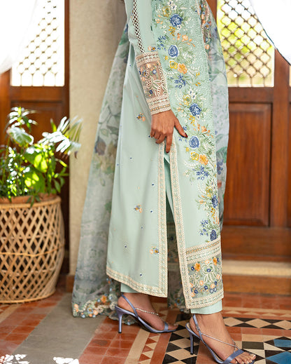Mushq | Astoria Lawn 26 | Elif - Luxury Dress - available at Maria Faisal in UK and USA.