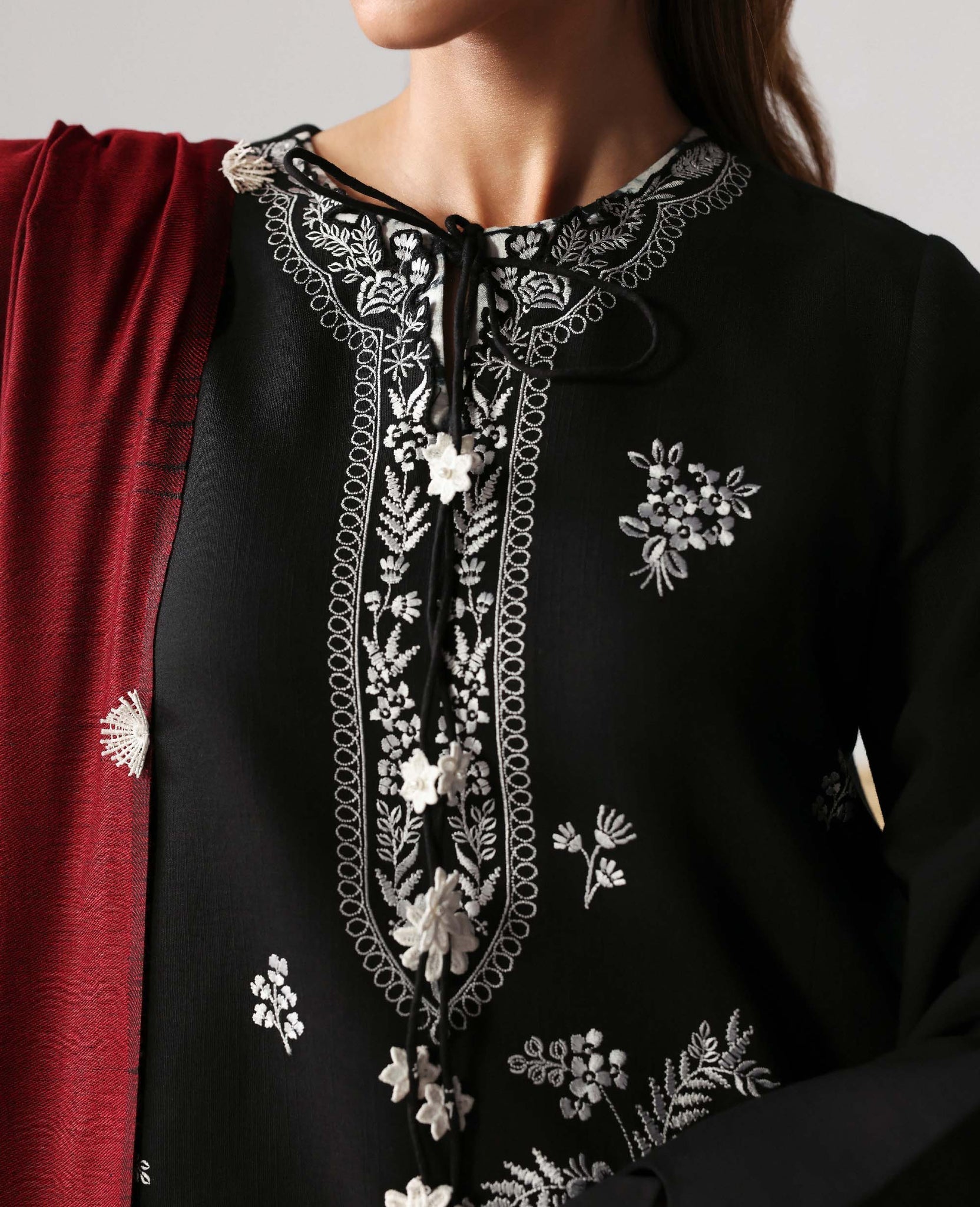 Republic Womenswear | Basics Winter 25 | Elise - Luxury Dress - available at Maria Faisal in UK and USA.