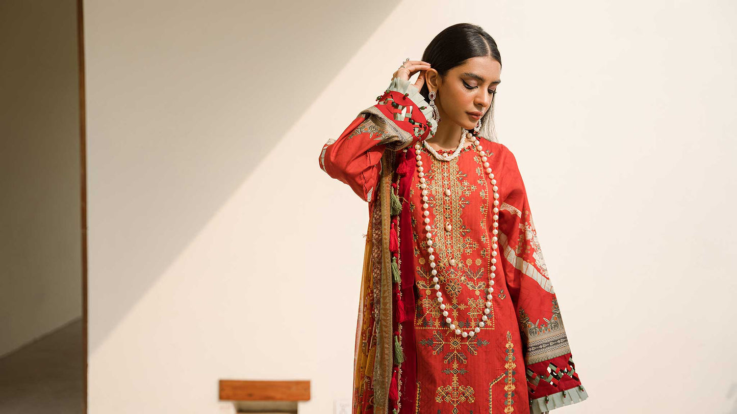 Ellena | Luxury Embroidered Collection | D18 - Maria Faisal