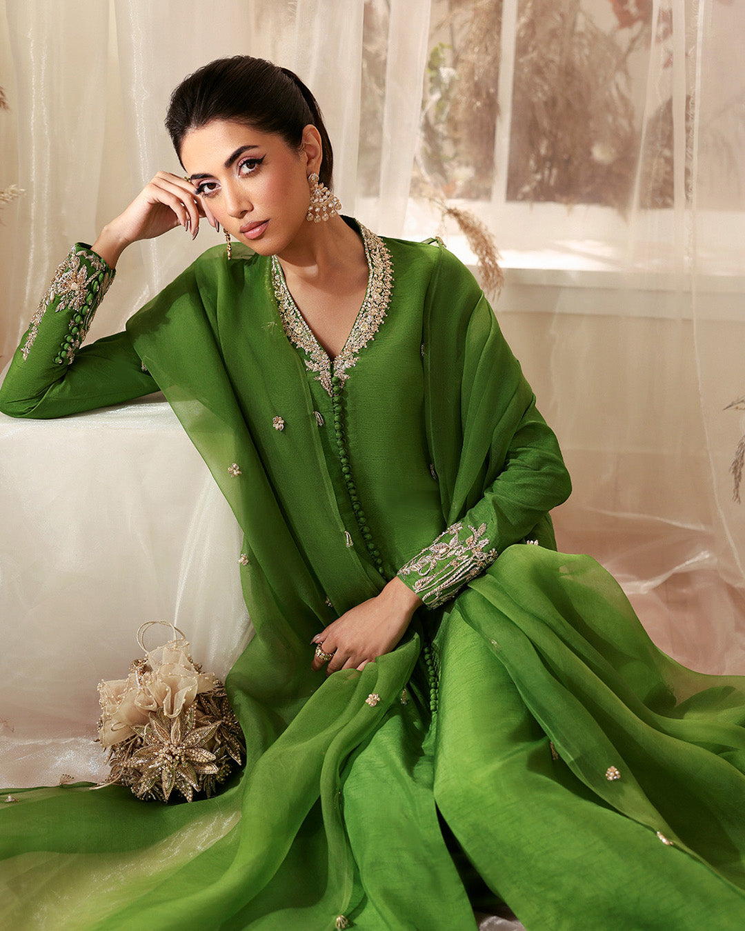 Faiza Saqlain | Freya Luxury Pret | Elodie - Formal Dress - available at Maria Faisal in UK and USA.