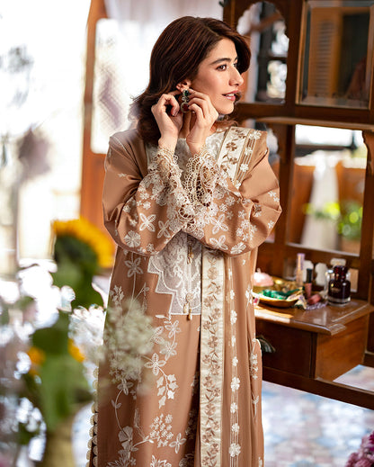 Mushq | Astoria Lawn 26 | Elodie - Luxury Dress - available at Maria Faisal in UK and USA.