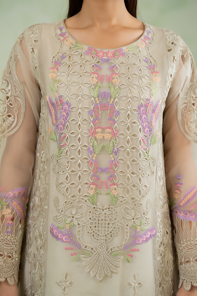 Saad Shaikh | Cutwork 26 | Elva - Luxury Dress - available at Maria Faisal in UK and USA.