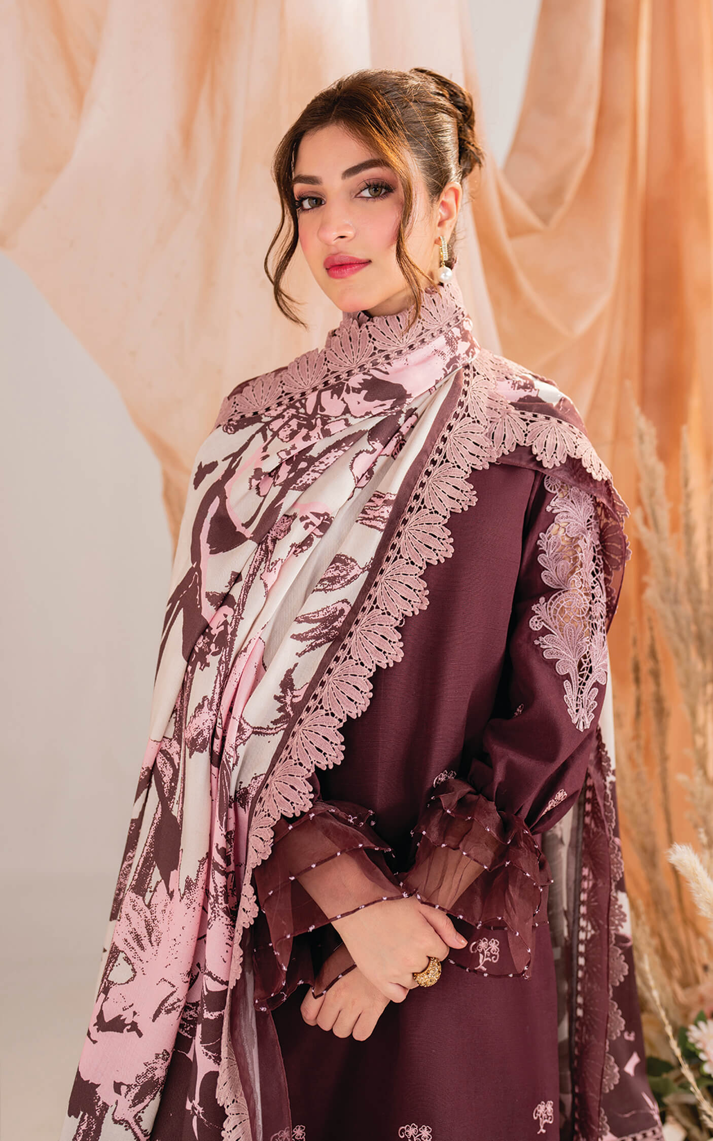 Asifa and Nabeel | Winter Meraki 24 | Elysian-MW-12 - Designer Dress with Intricate embroidery and embellishments. Shop elegent wedding dress at Maria Faisal.