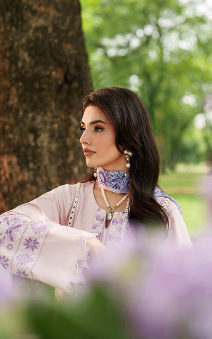 Asifa and Nabeel | Eden Cambric 25 | Elysian Petals ECU25-08 - Ladies Clothes - Maria Faisal