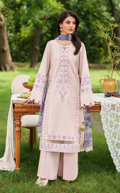 Asifa and Nabeel | Eden Cambric 25 | Elysian Petals ECU25-08 - Ladies Clothes - Maria Faisal