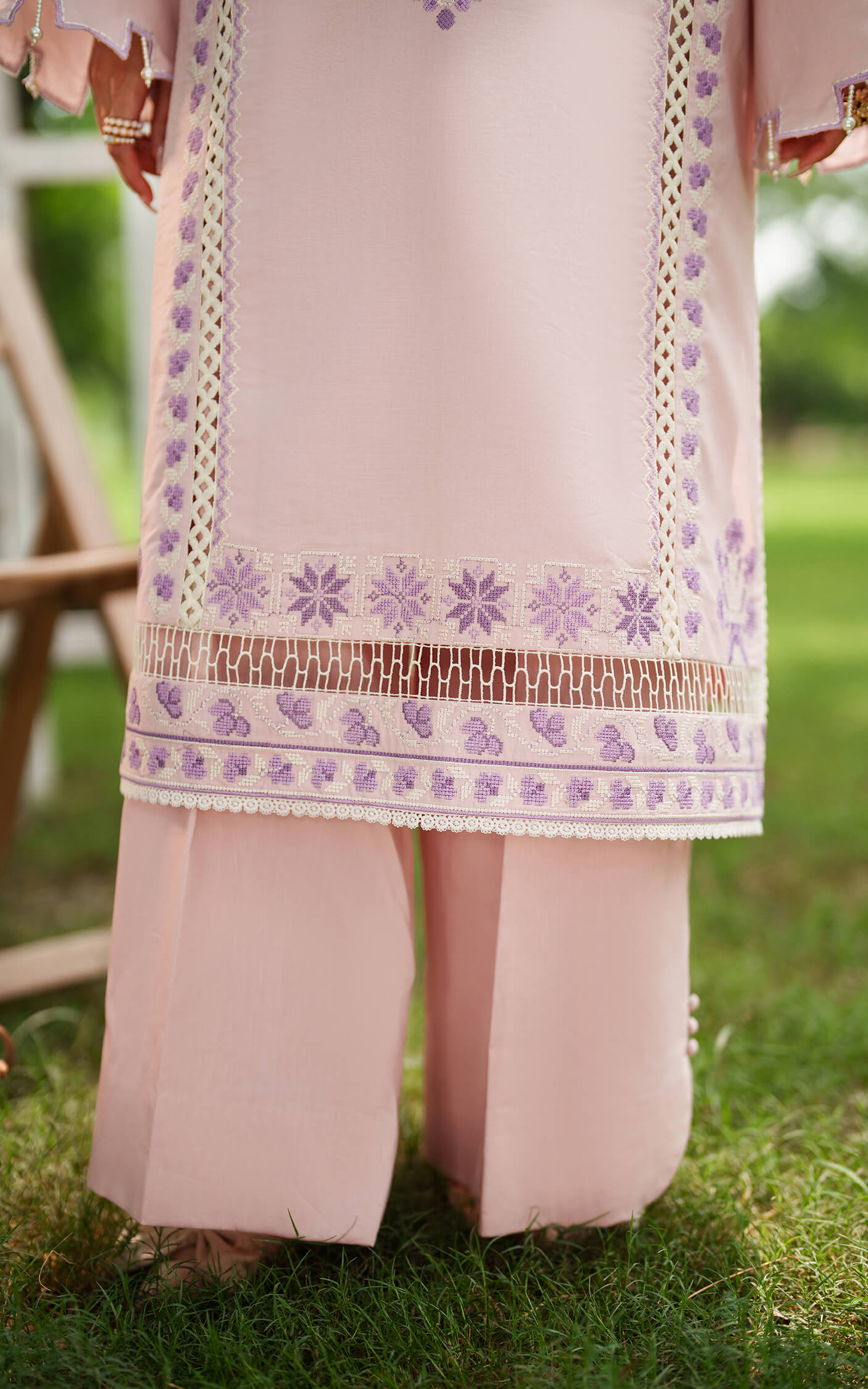 Asifa and Nabeel | Eden Cambric 25 | Elysian Petals ECU25-08 - Ladies Clothes - Maria Faisal
