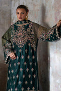 Emaan Adeel | Saanjh Velvet Collection 24 | Nisha - Designer Dress with Intricate embroidery and embellishments. Shop elegent wedding dress at Maria Faisal.