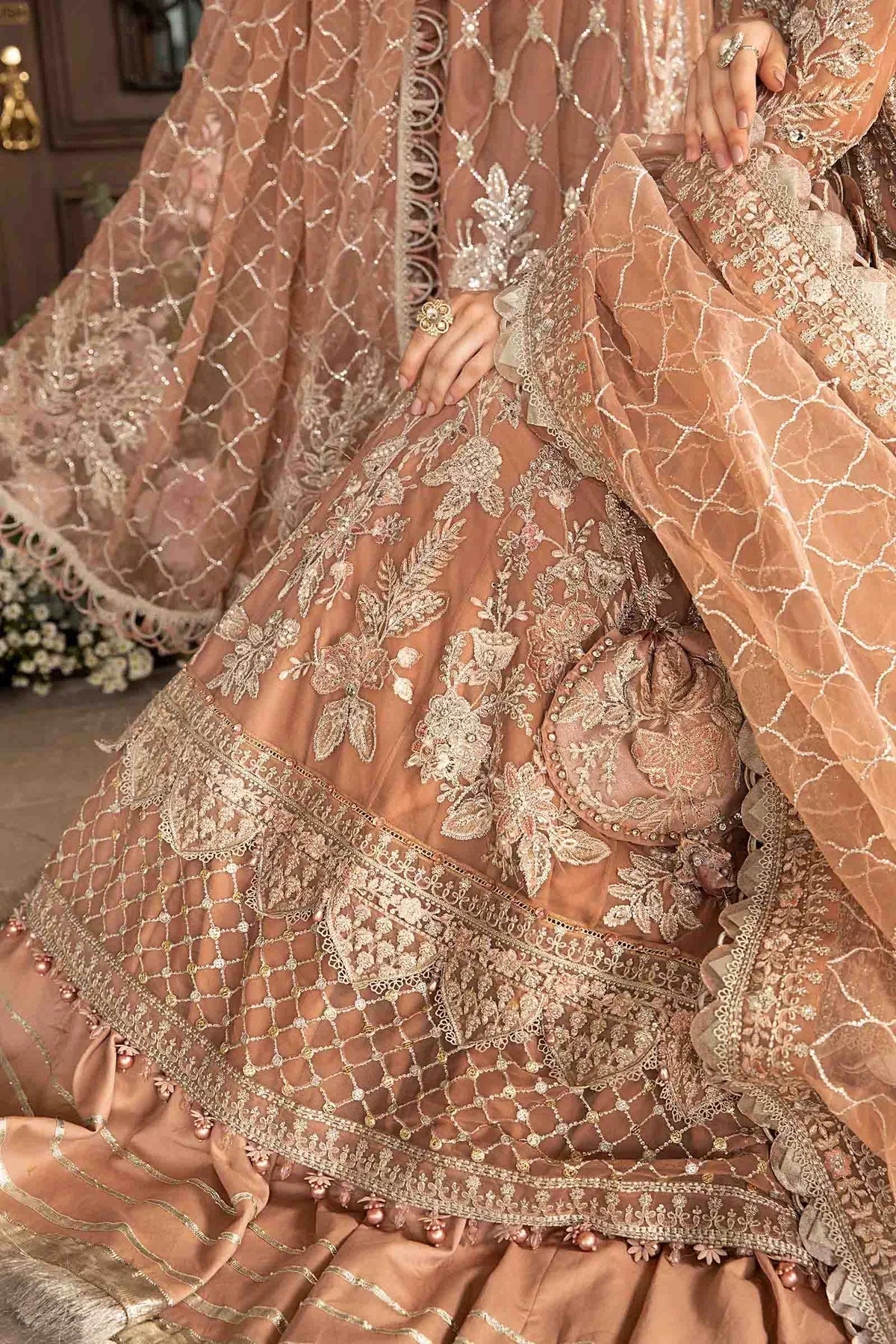 Maria B | Mbroidered Fabrics 2024 | BD-2804 - Waniyas