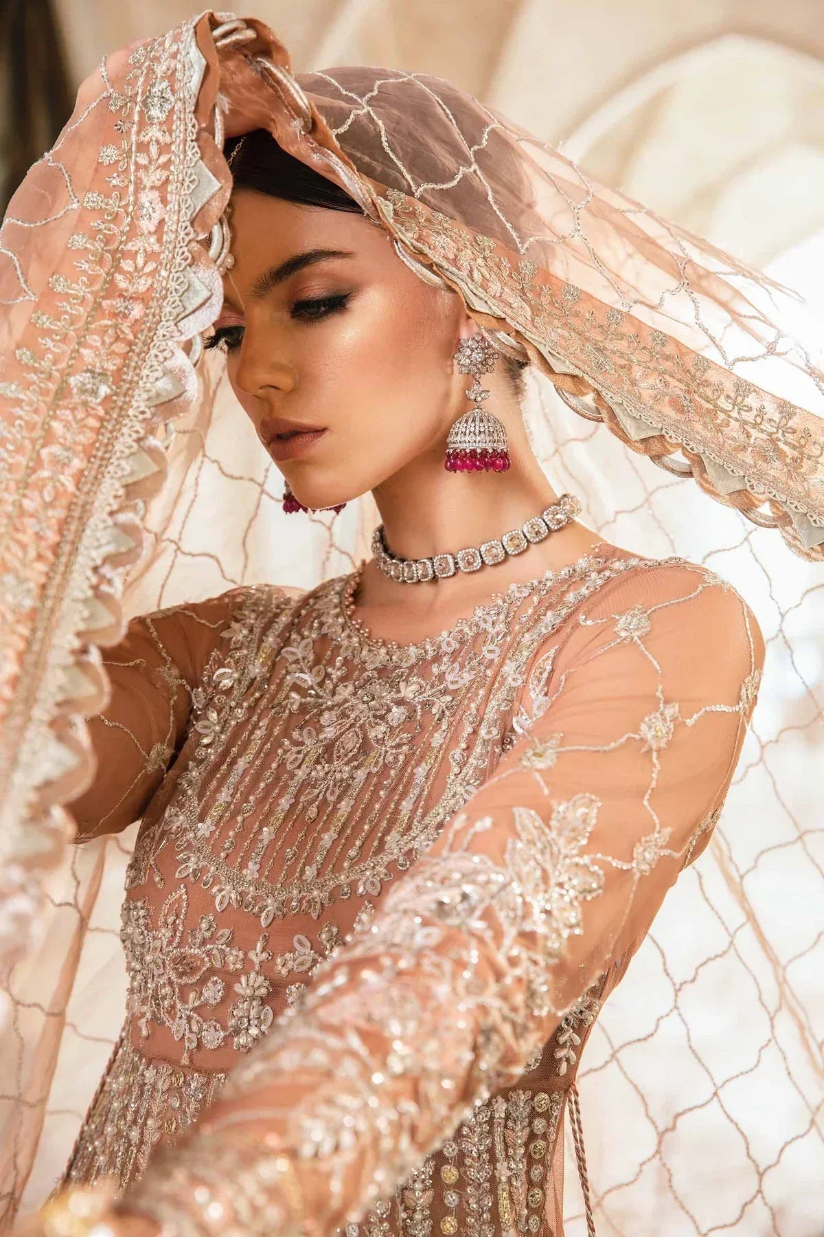 Maria B | Mbroidered Fabrics 2024 | BD-2804 - Waniyas