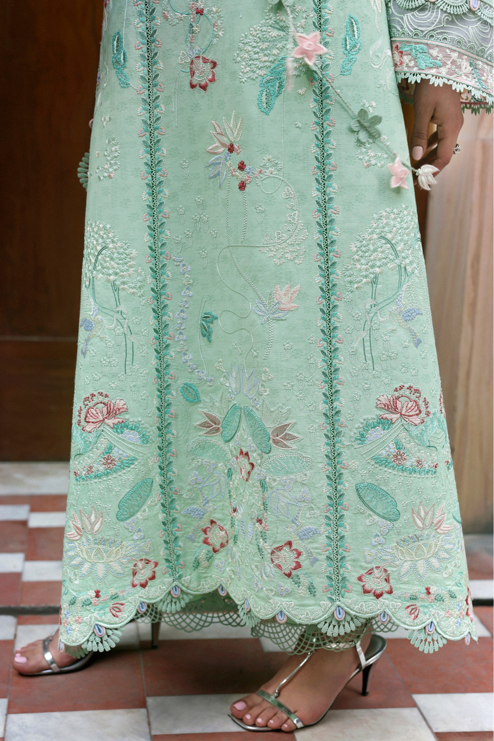Soraya | Noa Summer Pret '26 |Emerald - Luxury Dress - available at Maria Faisal in UK and USA.
