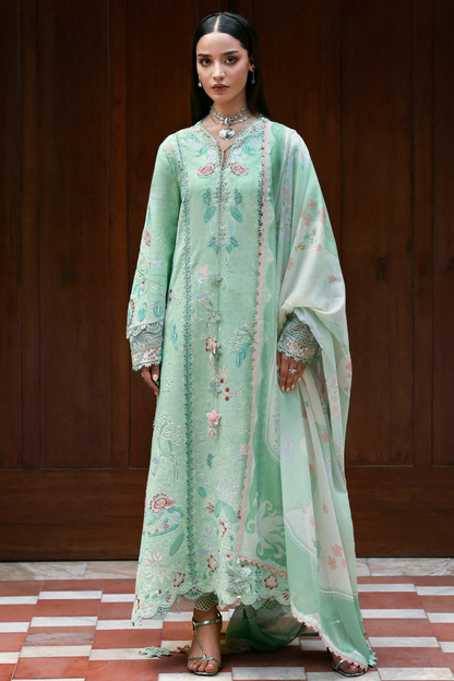 Soraya | Noa Summer Pret '26 |Emerald - Luxury Dress - available at Maria Faisal in UK and USA.