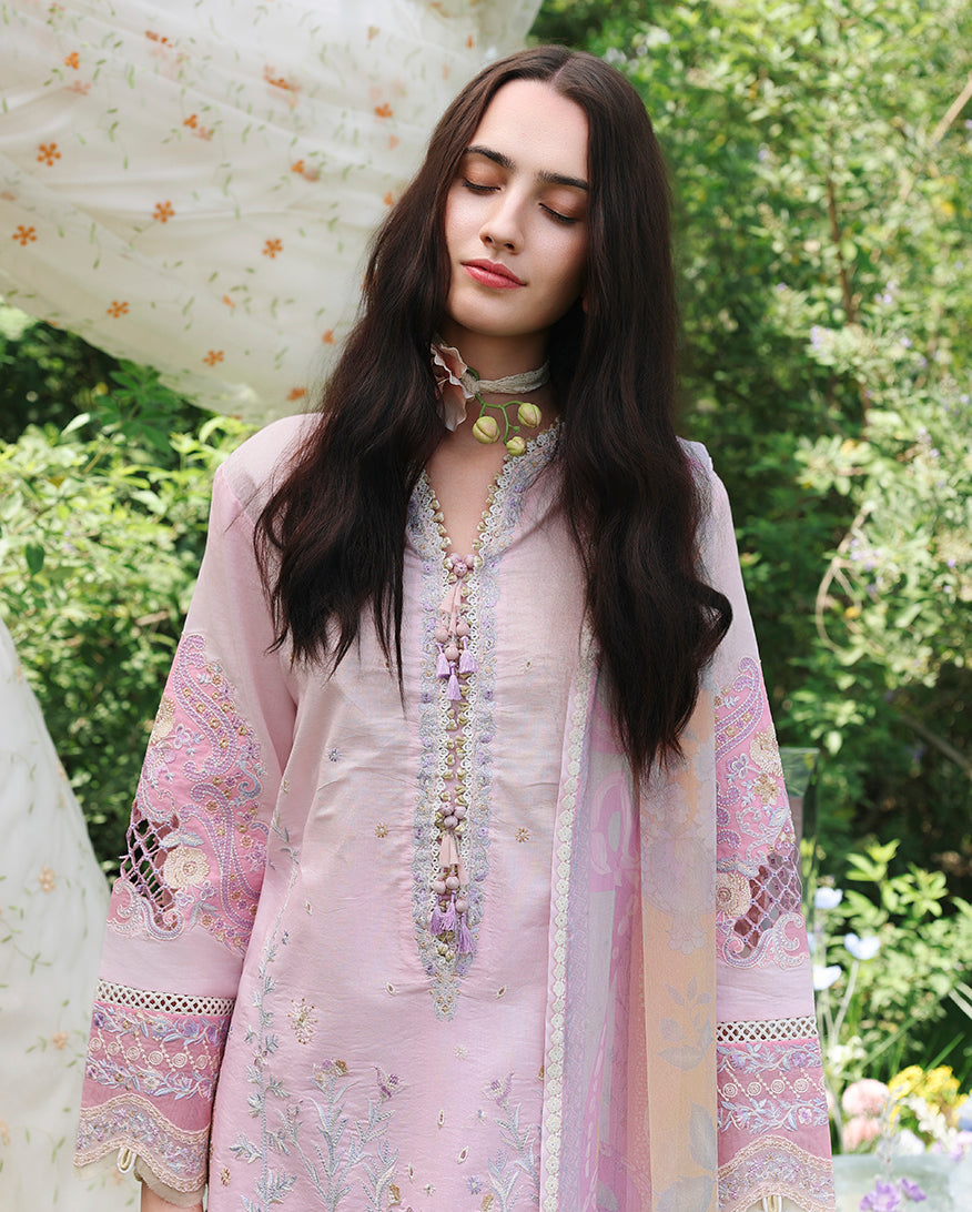 Mushq | The Secret Garden Lawn | Enchanted Vine - Luxury Dress - available at Maria Faisal in UK and USA.