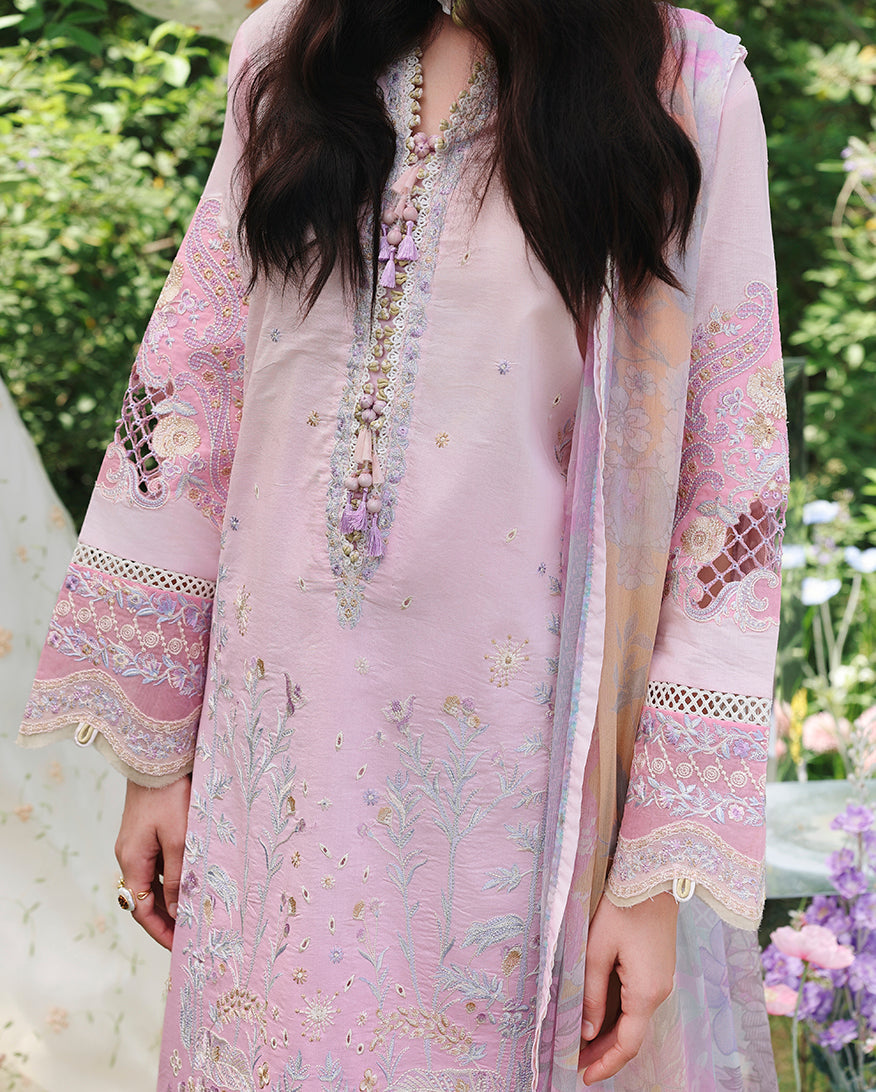 Mushq | The Secret Garden Lawn | Enchanted Vine - Luxury Dress - available at Maria Faisal in UK and USA.