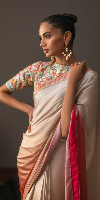 Erum Khan | Beyond Chic |  Gradient Couture - Designer Dress with Intricate embroidery and embellishments. Shop elegent wedding dress at Maria Faisal.