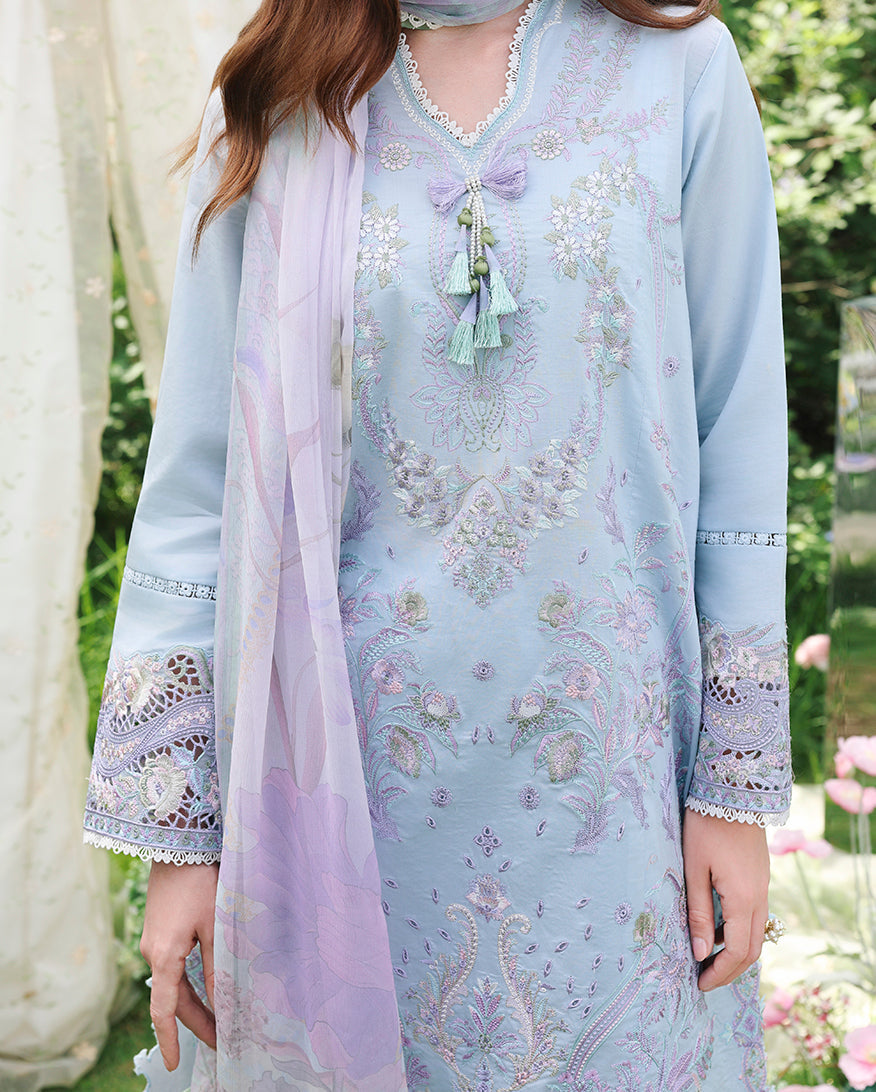 Mushq | The Secret Garden Lawn | Ethereal Eden - Luxury Dress - available at Maria Faisal in UK and USA.