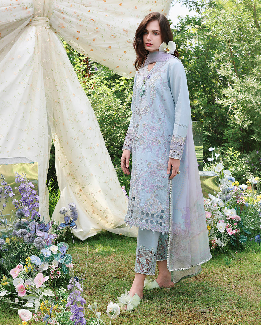 Mushq | The Secret Garden Lawn | Ethereal Eden - Luxury Dress - available at Maria Faisal in UK and USA.