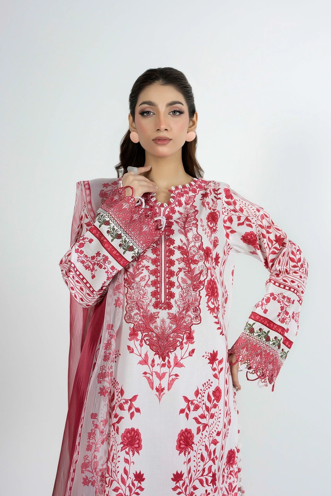 Adans Libas | Ethnic Prints | ETHNIC 1661 - Luxury Dress - available at Maria Faisal in UK and USA.