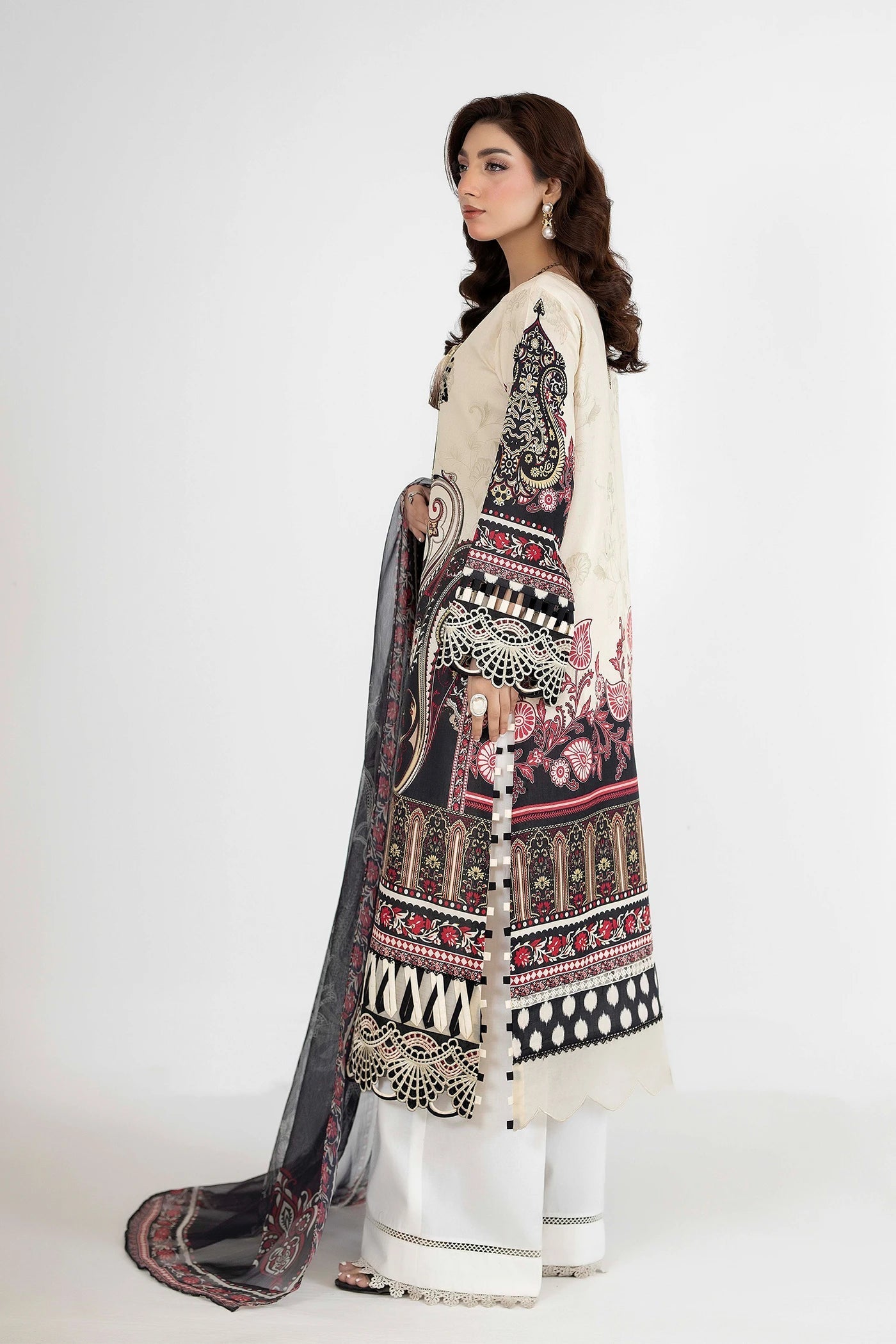 Adans Libas | Ethnic Prints | ETHNIC 1650 - Luxury Dress - available at Maria Faisal in UK and USA.