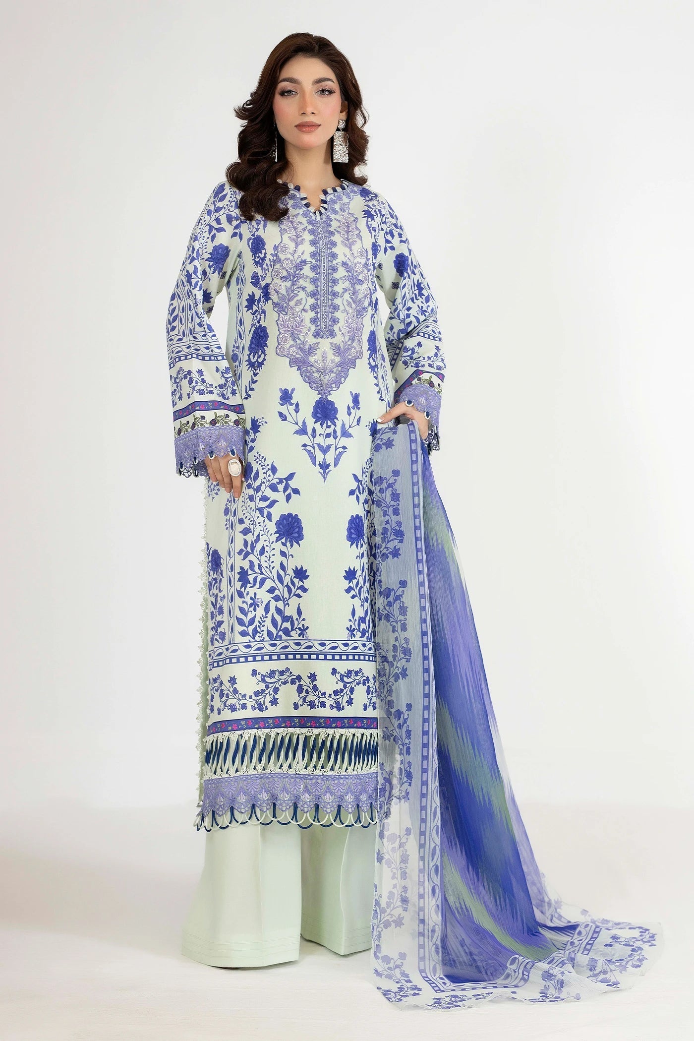 Adans Libas | Ethnic Prints | ETHNIC 1651 - Luxury Dress - available at Maria Faisal in UK and USA.