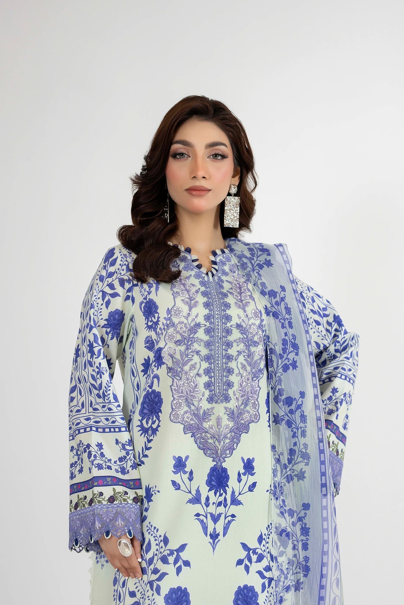 Adans Libas | Ethnic Prints | ETHNIC 1651 - Luxury Dress - available at Maria Faisal in UK and USA.