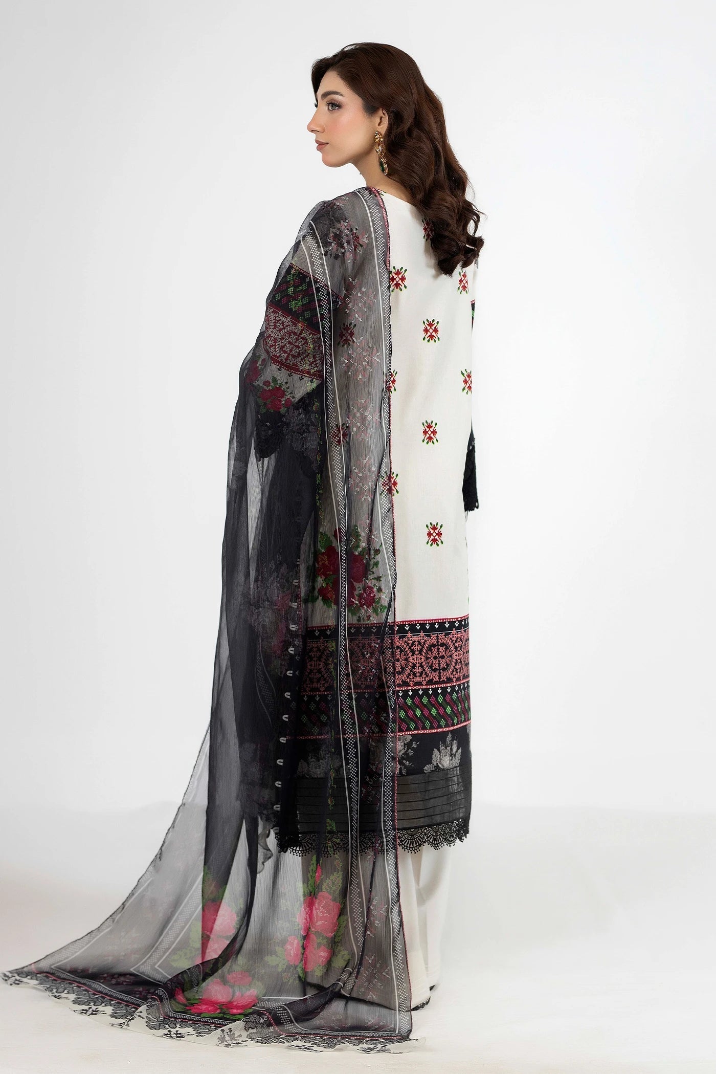 Adans Libas | Ethnic Prints | ETHNIC 1653 - Luxury Dress - available at Maria Faisal in UK and USA.
