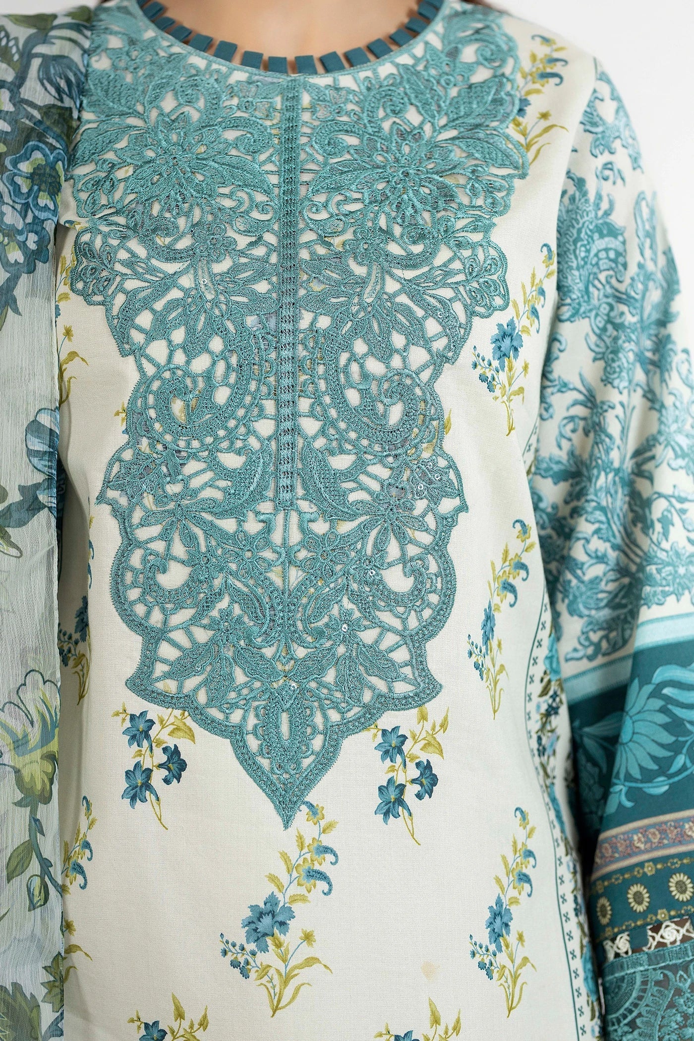 Adans Libas | Ethnic Prints | ETHNIC 1655 - Luxury Dress - available at Maria Faisal in UK and USA.