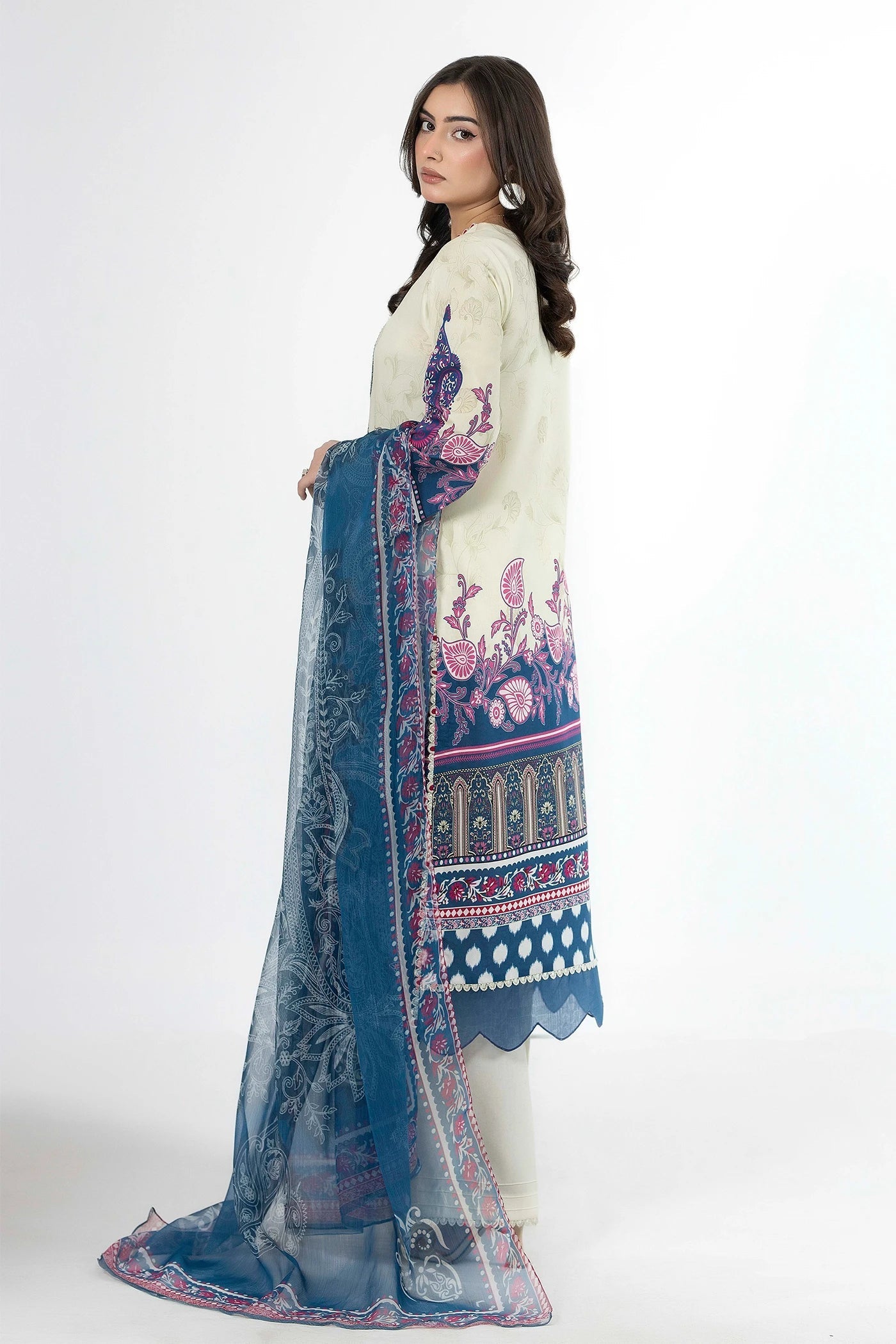 Adans Libas | Ethnic Prints | ETHNIC 1656 - Luxury Dress - available at Maria Faisal in UK and USA.