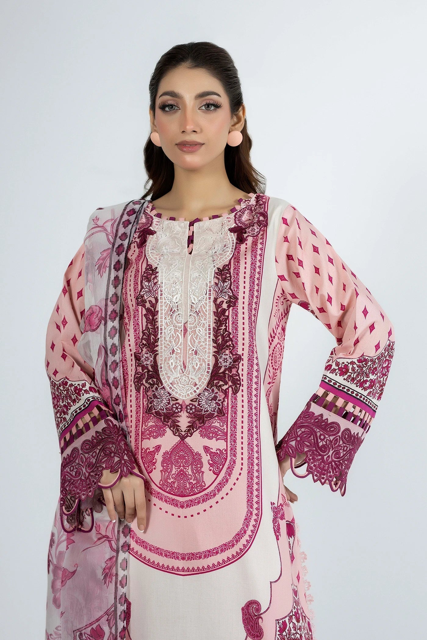 Adans Libas | Ethnic Prints | ETHNIC 1658 - Luxury Dress - available at Maria Faisal in UK and USA.