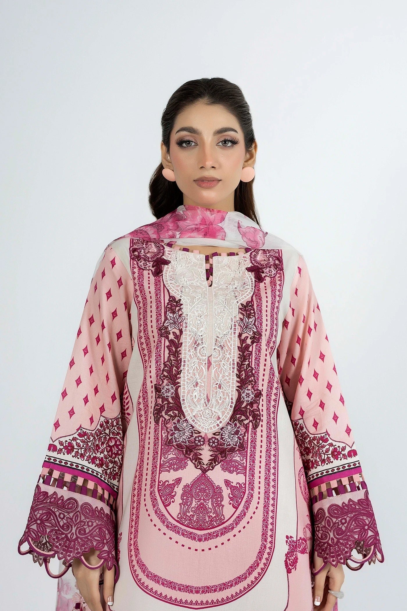 Adans Libas | Ethnic Prints | ETHNIC 1658 - Luxury Dress - available at Maria Faisal in UK and USA.