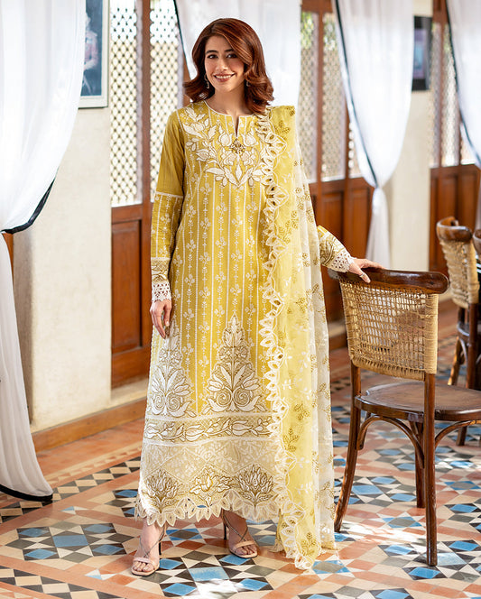 Mushq | Astoria Lawn 26 | Evadne - Luxury Dress - available at Maria Faisal in UK and USA.
