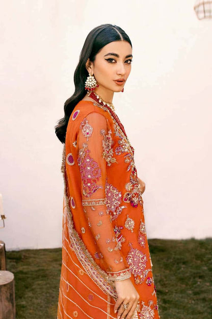 Ezra | Wedding Collection | Lara - Designer Dress with Intricate embroidery and embellishments. Shop elegent wedding dress at Maria Faisal.