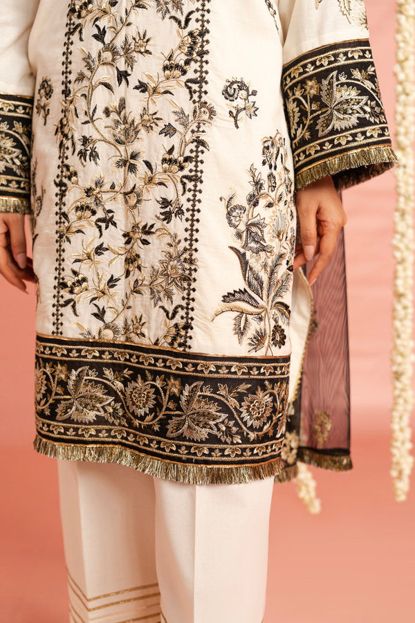 Al Karam | Festive Summer 25 | RTS | SHIRT, TROUSER & DUPATTA 01 - Ladies Clothes - Maria Faisal
