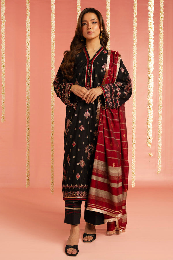 Al Karam | Festive Summer 25 | RTS | SHIRT, TROUSER & DUPATTA 02 - Ladies Clothes - Maria Faisal