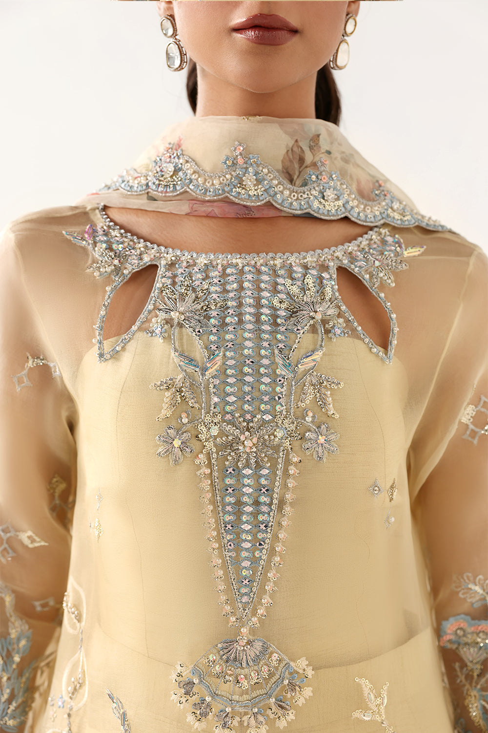 Saira Rizwan | Silk Luxe 26 | PARISA- SRLSP-26-04 - Dress - available at Maria Faisal in UK and USA.