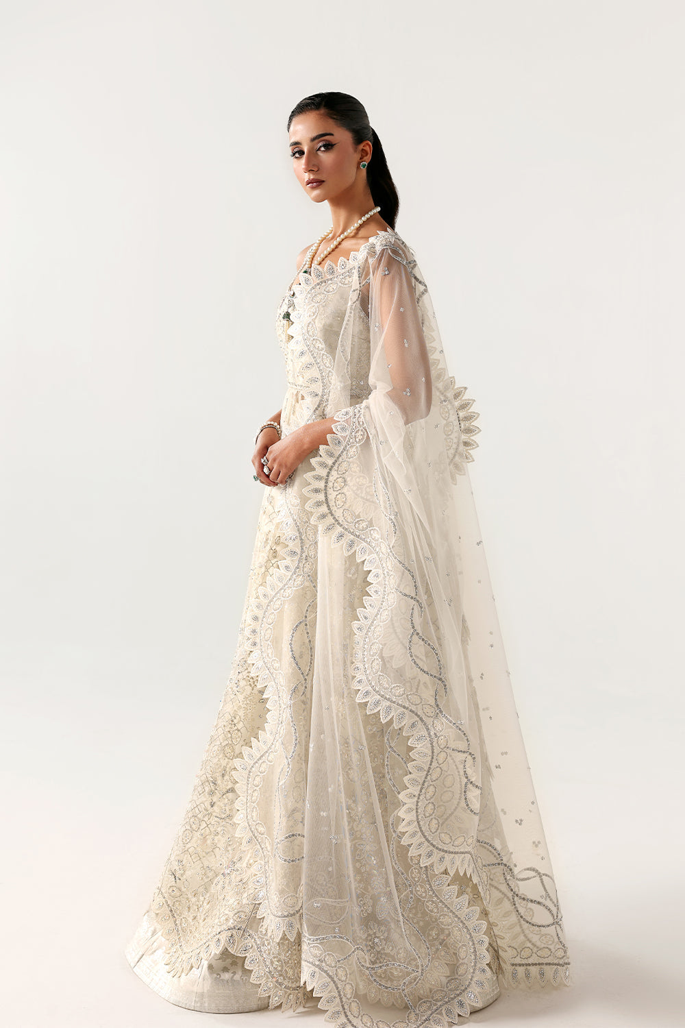Saira Rizwan | Silk Luxe 26 | FARAH- SRLSP-26-07 - Dress - available at Maria Faisal in UK and USA.