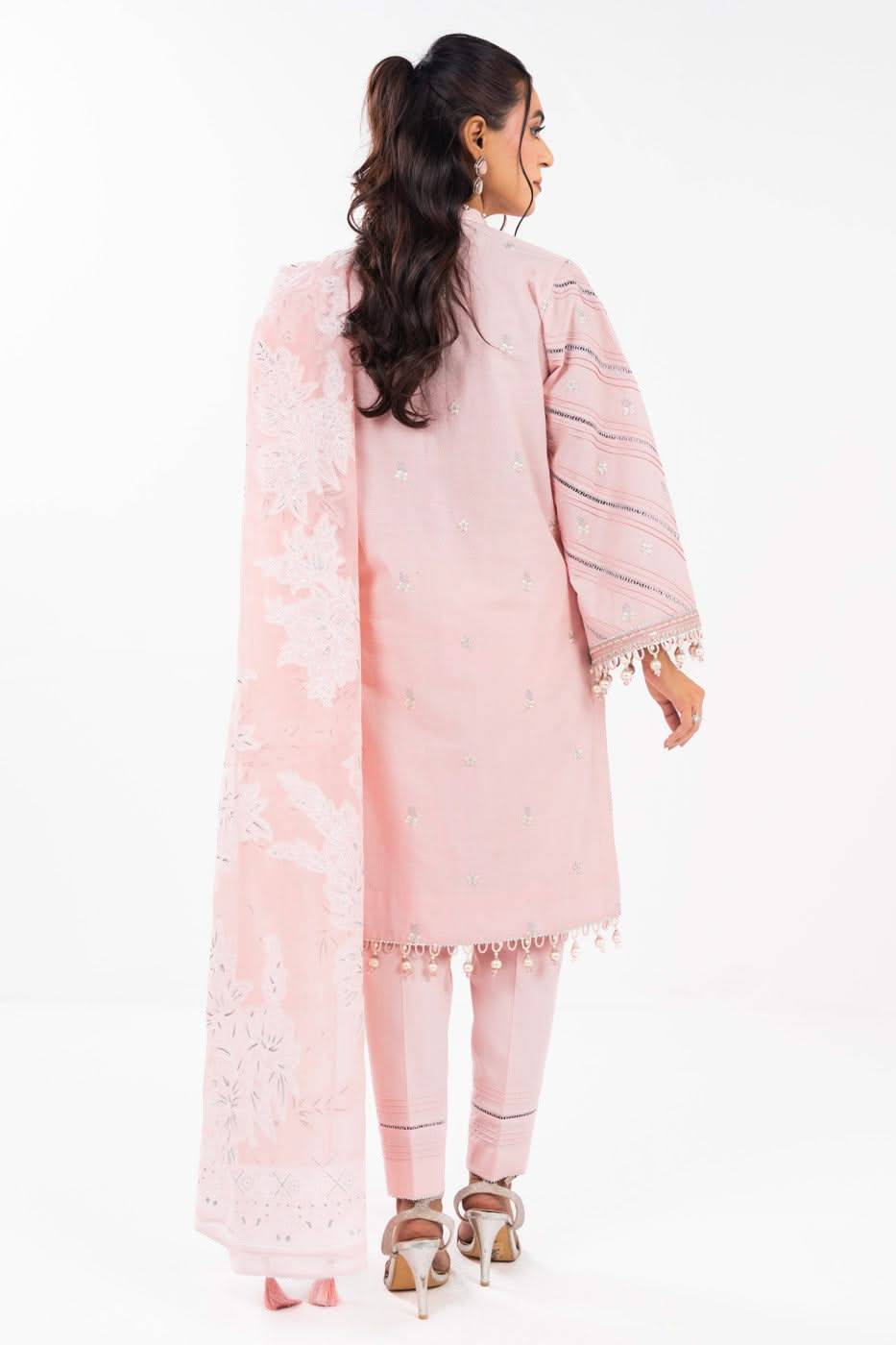 AlKaram | Festive Summer 25 | FC-13F-25-Baby Pink by Maria Faisal - Registered Vendor of : Alkaram - type : Ladies Clothes - 100% original wedding dresses
